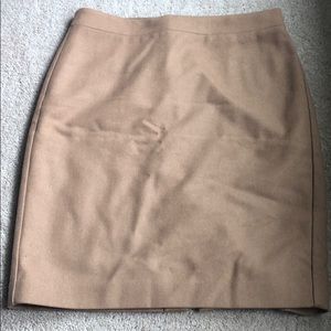 J crew khaki wool pencil skirt